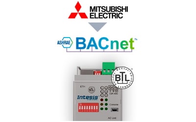 Intesis Mitsubishi Electric Domestic, Mr.Slim and City Multi to BACnet IP/MSTP Interface
