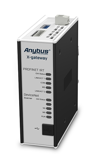 Anybus X-gateway: DeviceNet Scanner – PROFINET-IRT Device